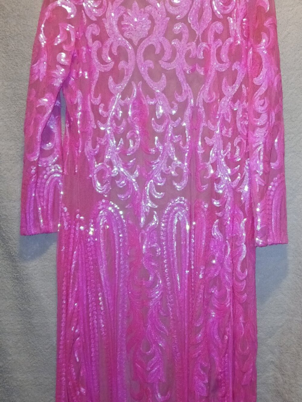 Pink sequin duster - Picture 5 of 7